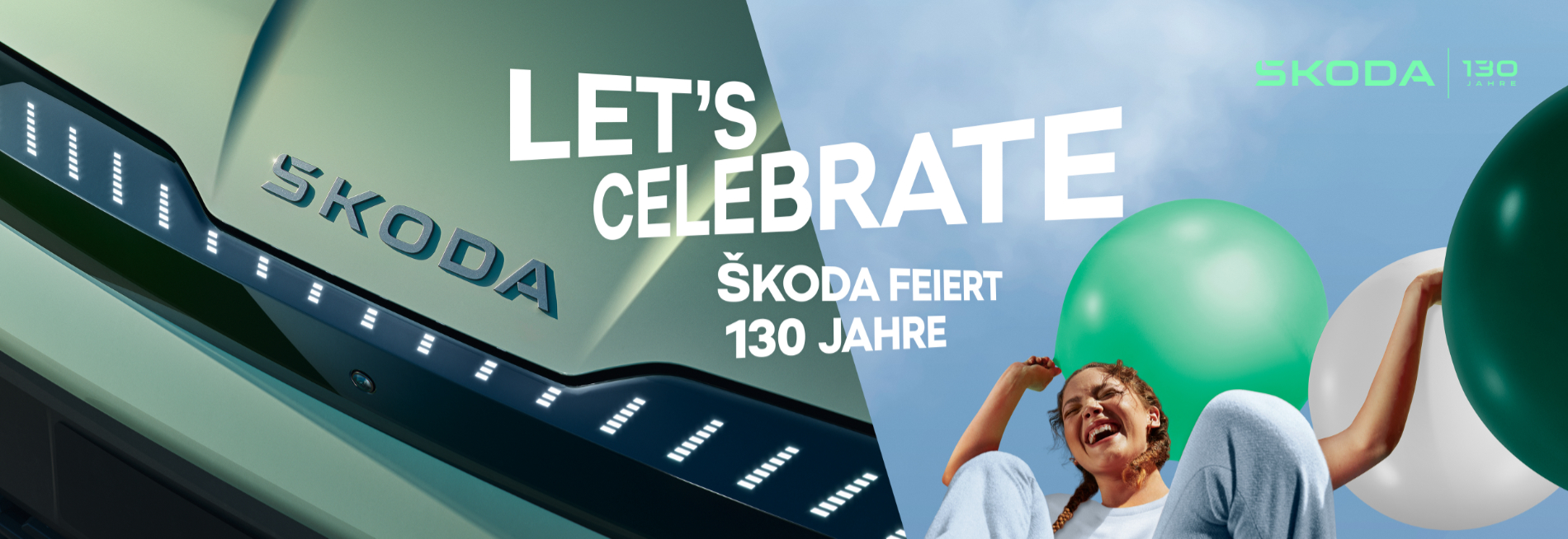 Škoda feiert 130 Jahre. Und Sie bekommen die Geschenke.