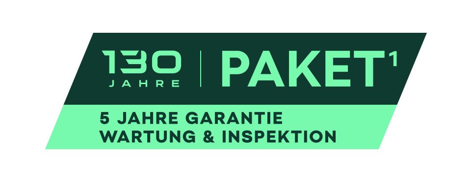 5 Jahre Garantie, Wartung und Inspektion